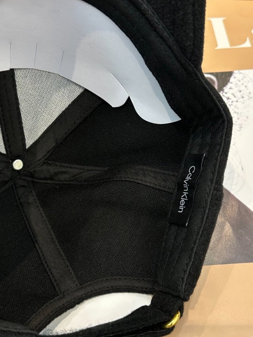 Calvin Klein Black Baseball Cap - Picture 7 of 8